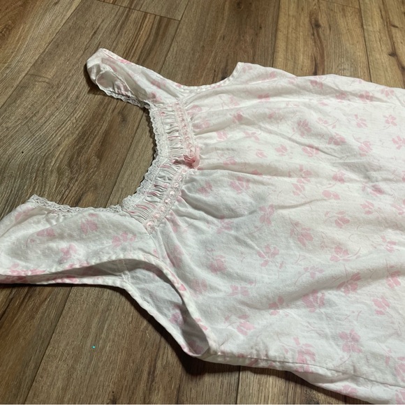Vintage Cottagecore Croquette Prairie floral cotton babydoll nightgown - Picture 5 of 6
